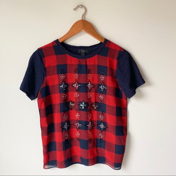 J. Crew Beaded Blouse - Picture 2 of 7